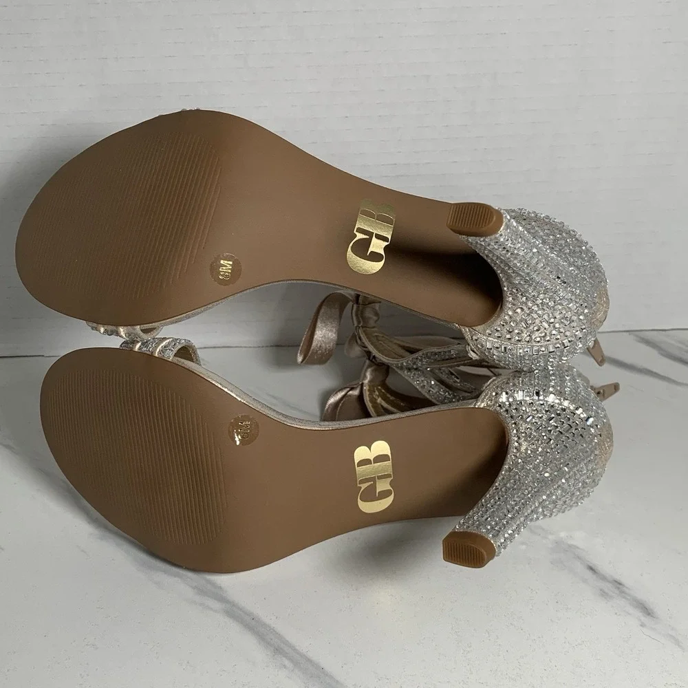 Gianni Bini Prom Queen Light Gold Shoes Size 8 Never Worn/no Box‎